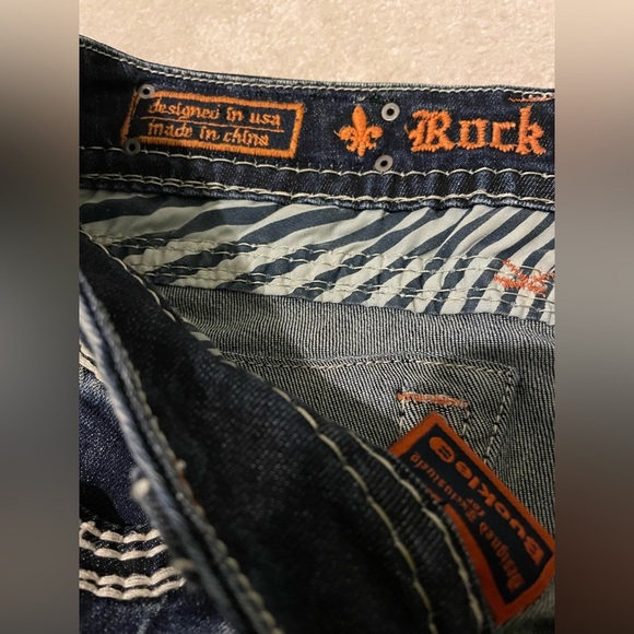 ROCK REVIVAL bling Becky easy capris size 28 like new - Picture 7 of 12